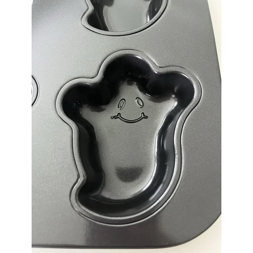 Halloween Baking Pans Molded Ghost Pumpkin Faces Candy Cake Nonstick‎ unbranded